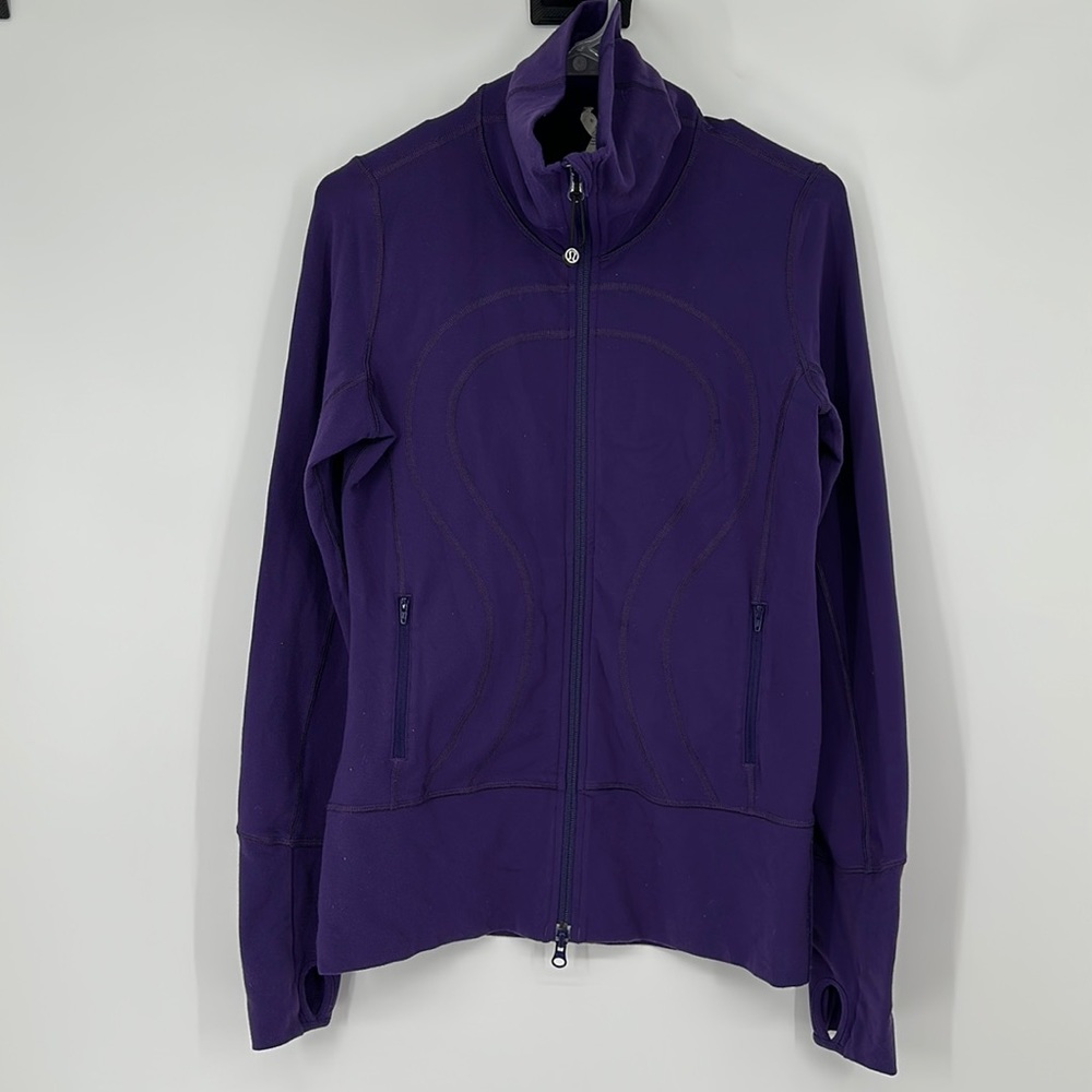 Lululemon purple zip up jacket size 6